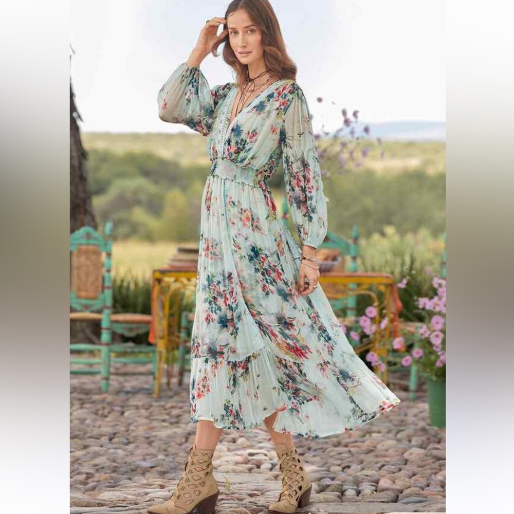 Sundance giverny gardens Floral Maxi Dress